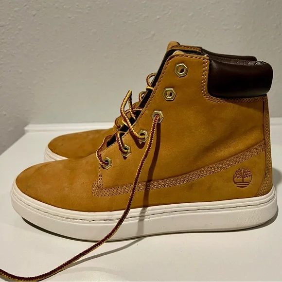 Timberland Women's Londyn 6" Boots Wheat Nubuck A1INF Size 7 With Box Leather - Picture 5 of 11